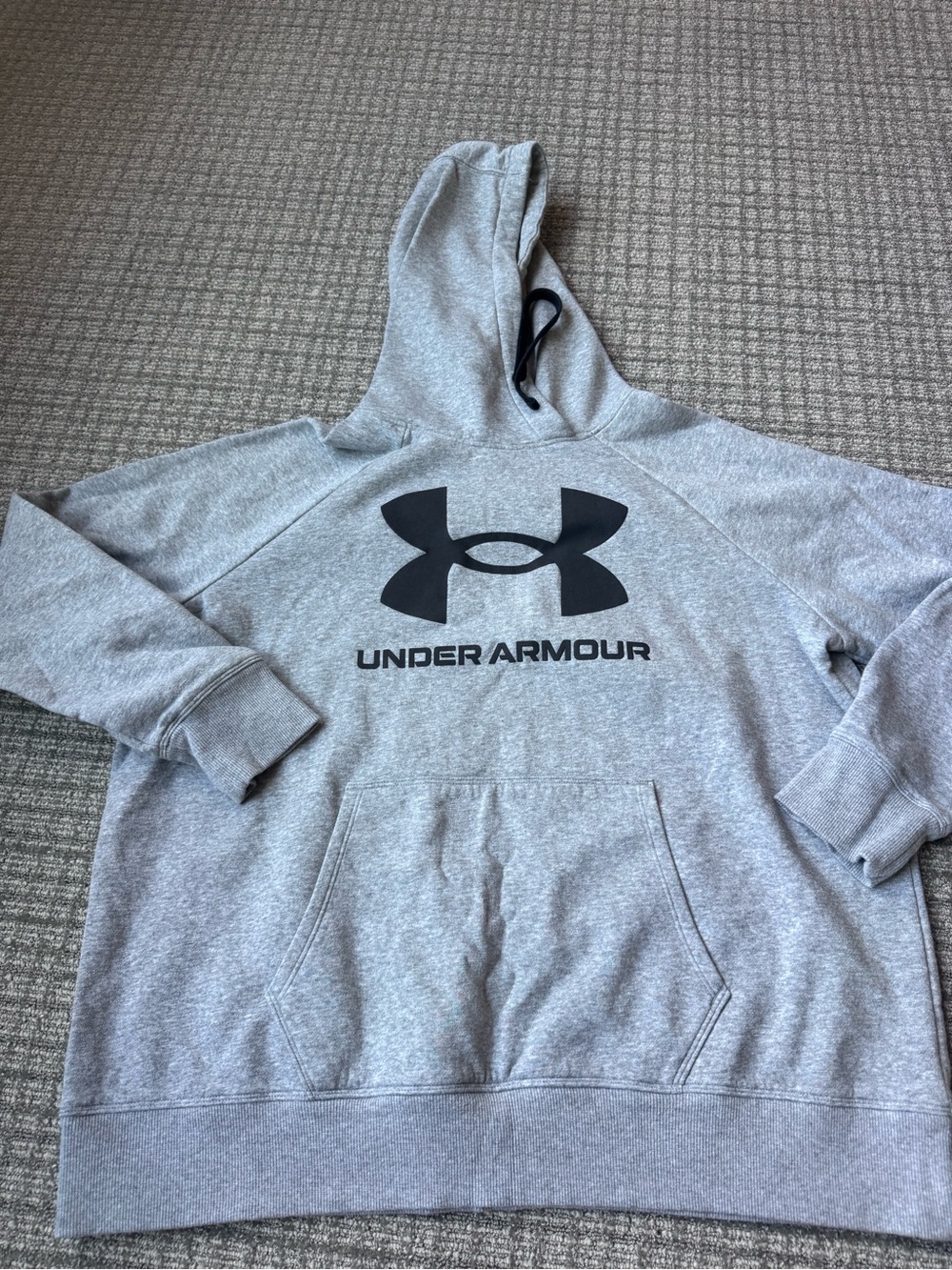 Under Armour Gray Hoodie with Black Logo
